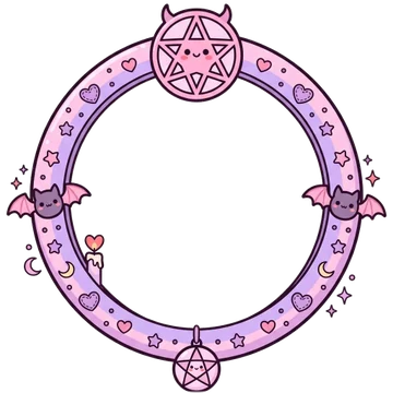 Marco Pentagrama Kawaii